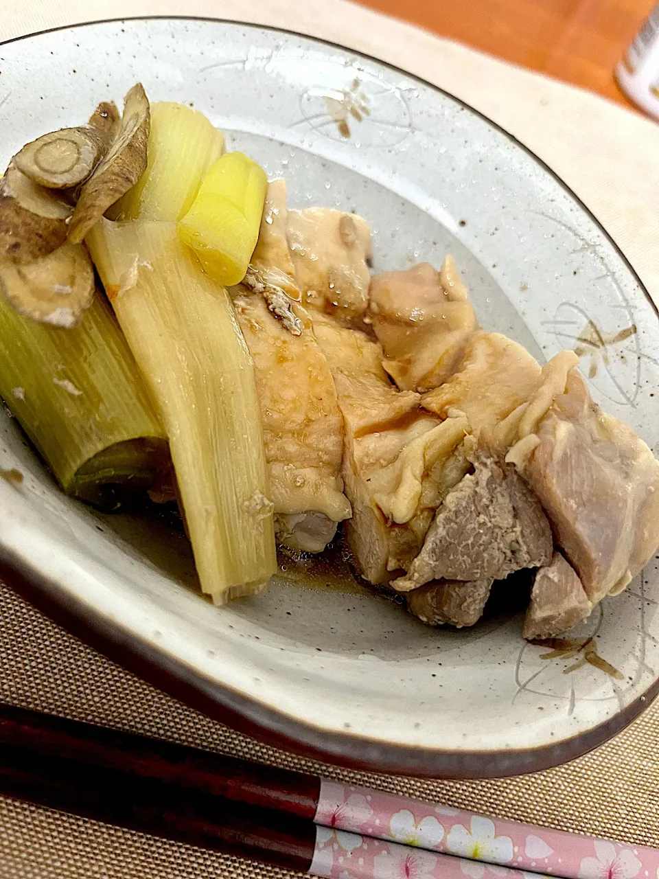 自炊　ネギと鶏肉の醤油煮|みんさん