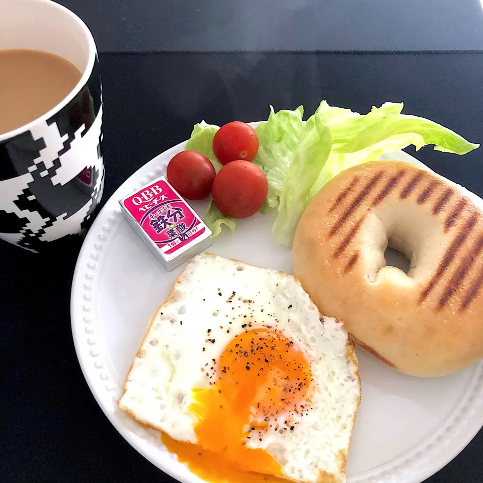 9:58 PASCOのもちもちベーグル🥯|へれ子さん