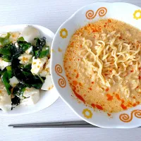 味噌？ラーメン、豆腐サラダ🍜🥗|ゆうさん