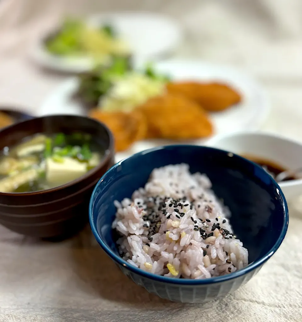 雑穀ご飯にごま塩パラパラ|かっちゃん杉さん