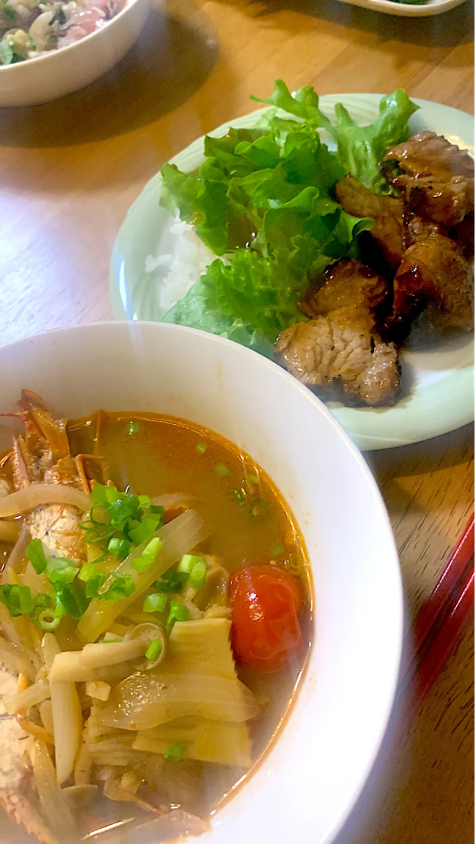 トムヤムクン、煮豚丼⭐️|kaokaoさん