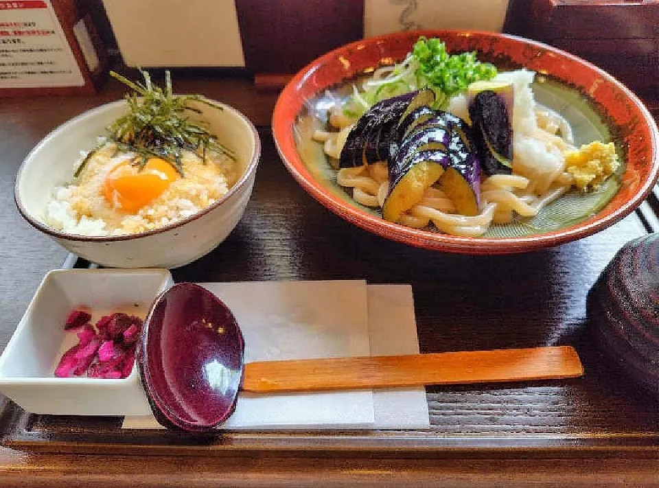 揚げ茄子おろしうどん|takacさん