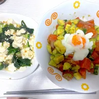 ポキ丼、豆腐サラダ🐟🥑🥗|ゆうさん