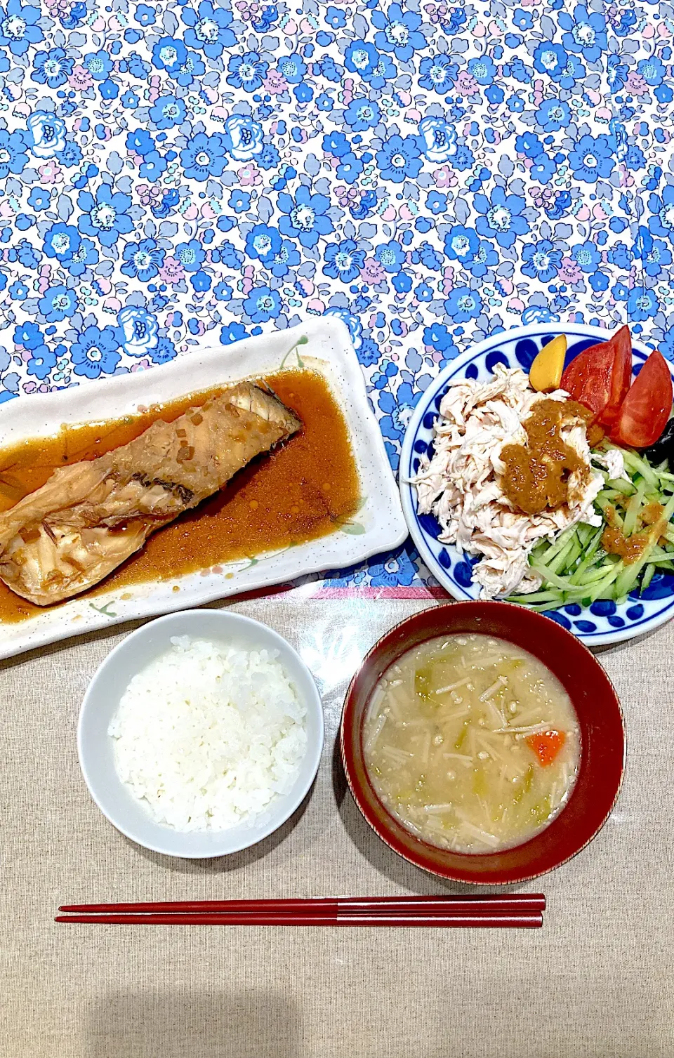 鯛の煮付けと棒棒鶏|おしゃべり献立さん