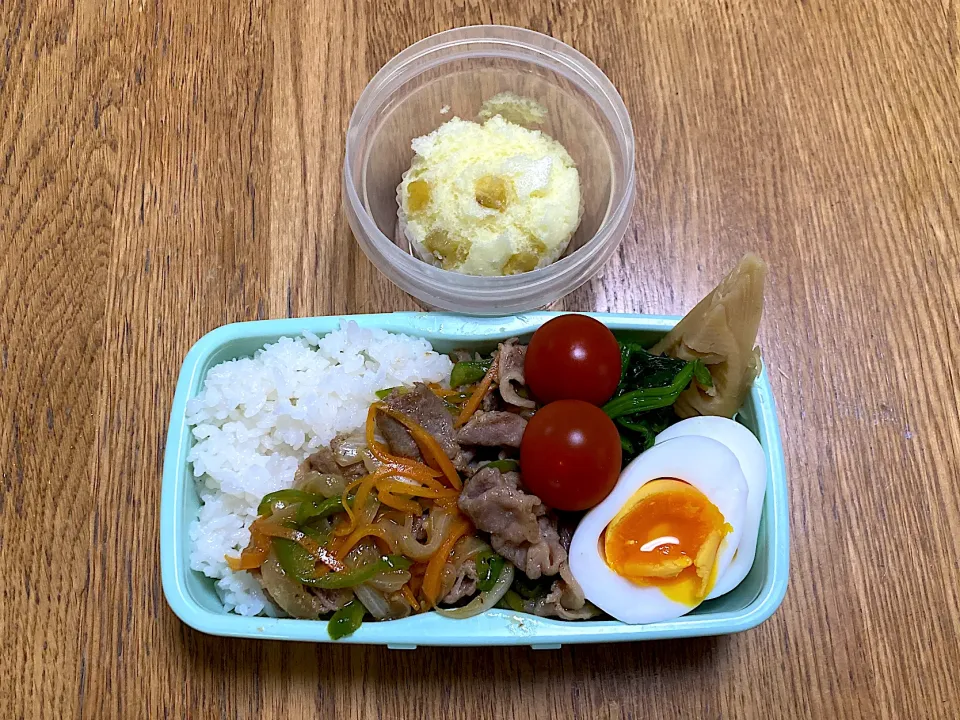 4/12 肉野菜炒め弁当|ゆさん