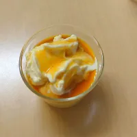 プリン（アイス載せてその上にカラメルかけてみた)|fukさん