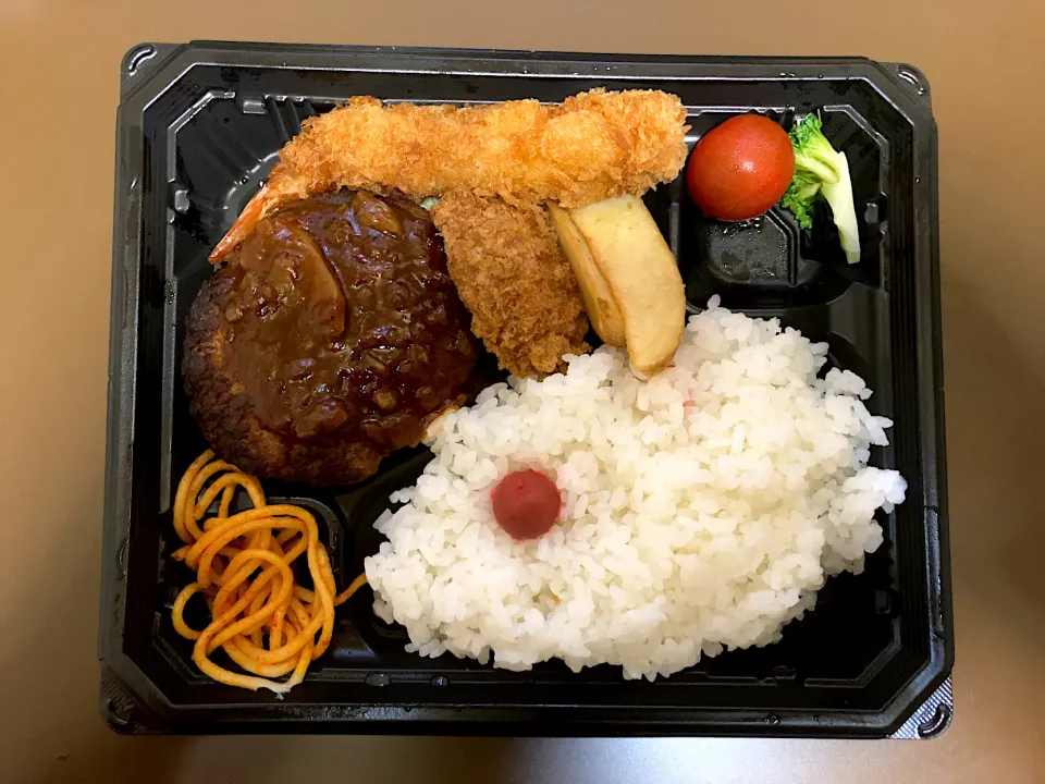 パケット ハンバーグデラックス弁当|ばーさんさん