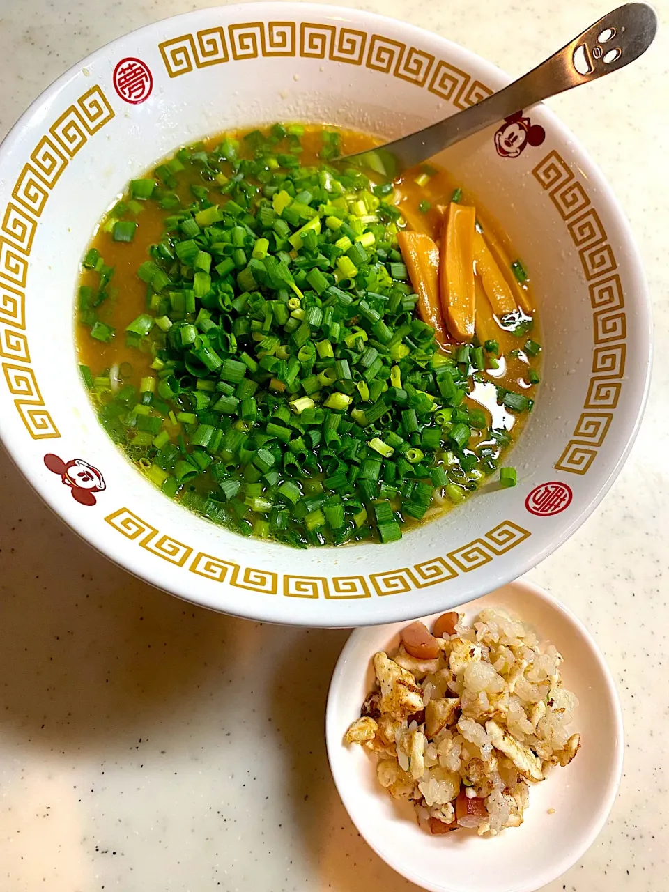 葱味噌ラーメンとチビ炒飯|こっぷさん