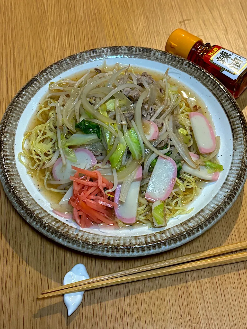 ゆかｕさんの料理 今日のお昼ごはん~具沢山ちゃんぽん飯~|ゆかｕさん