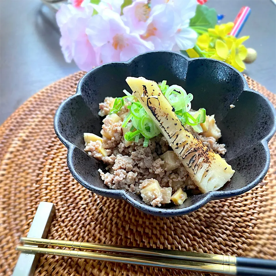 ONI*MAMA*さんの料理 タケノコ入りそぼろご飯|まぁちゃんさん