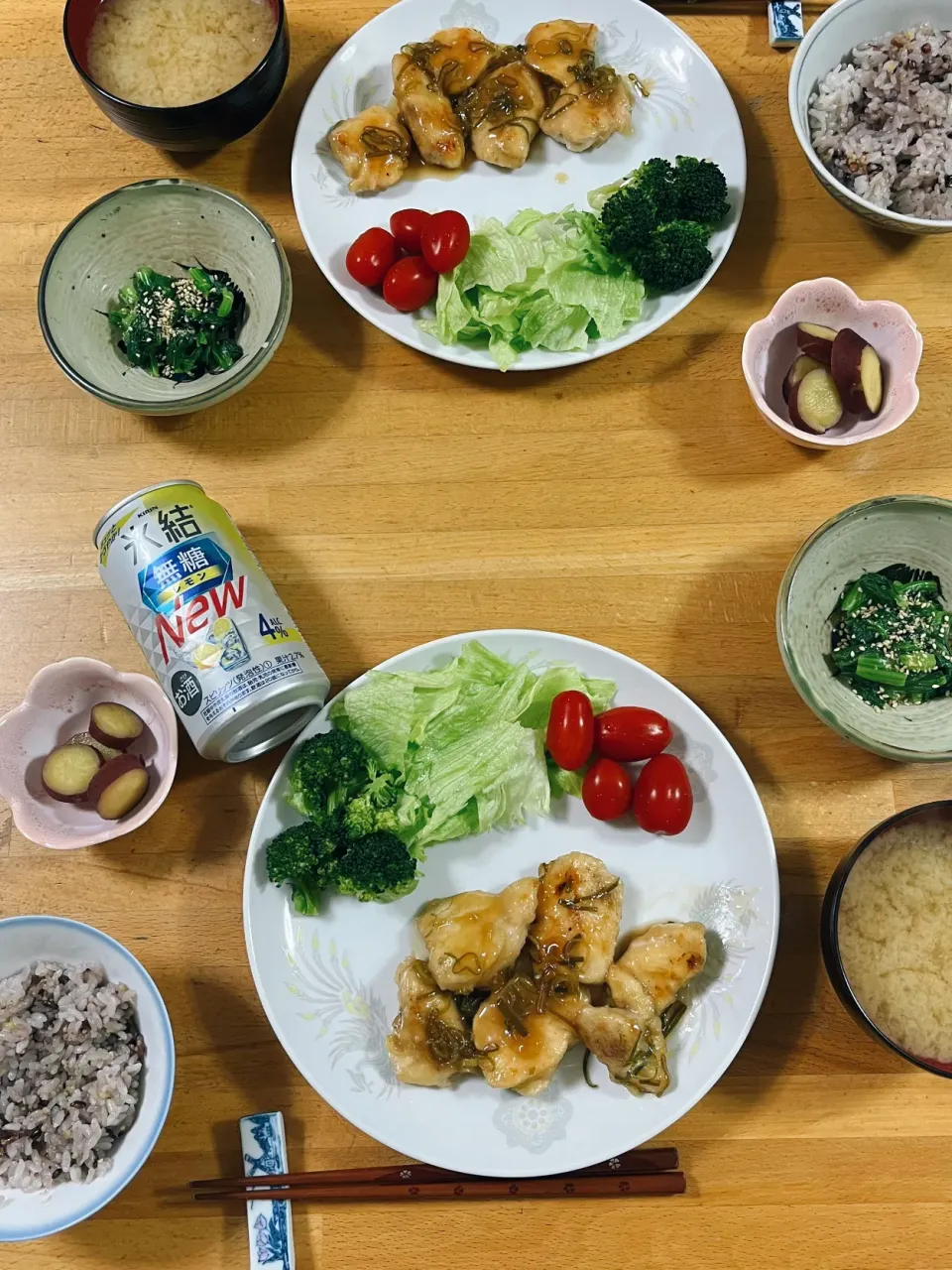 Snapdishの料理写真:夕飯🎵揚げない油淋鶏|kiyominさん