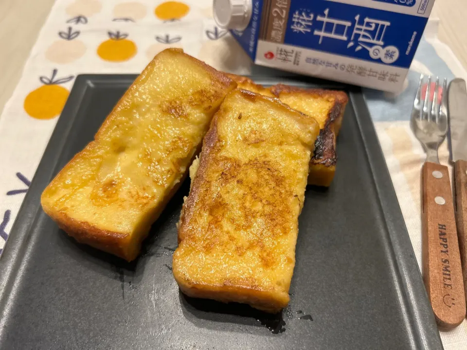 糀甘酒でフレンチトースト|こずりんさん