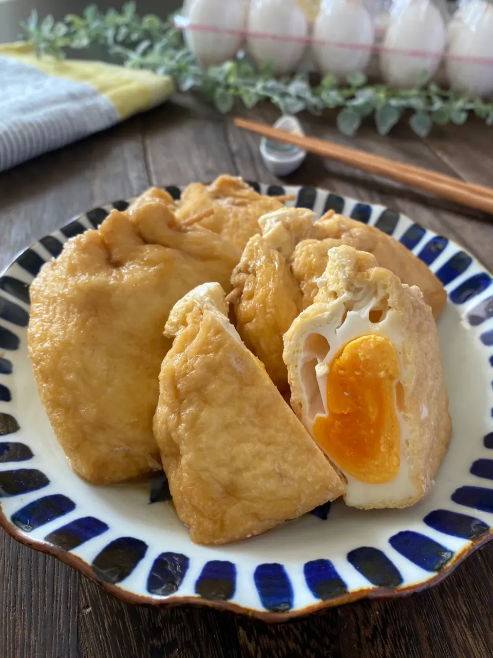 だし染み♪たまご巾着|ちぐあささん