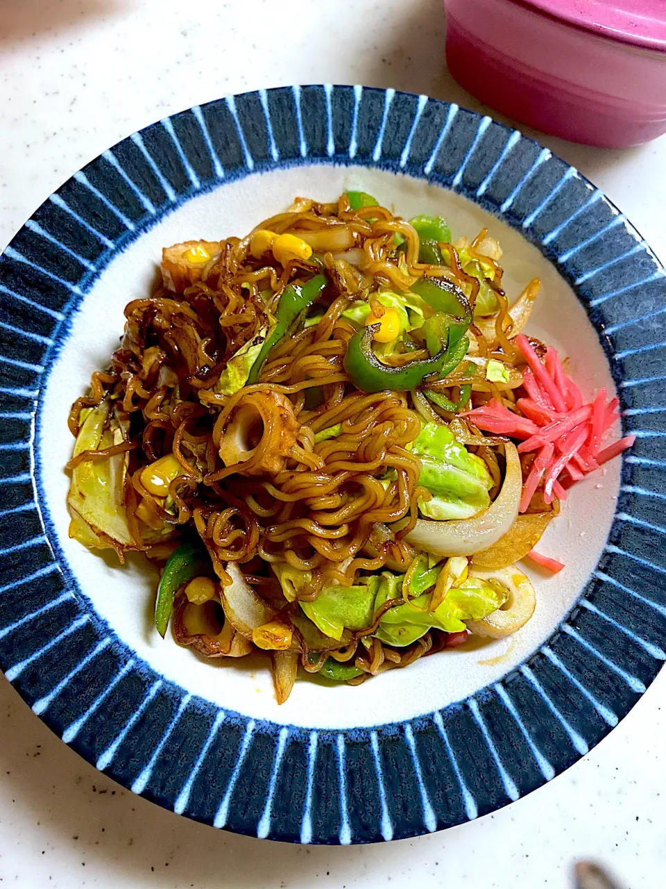 Snapdishの料理写真:ブルダック炒め麺　野菜マシマシ|こっぷさん