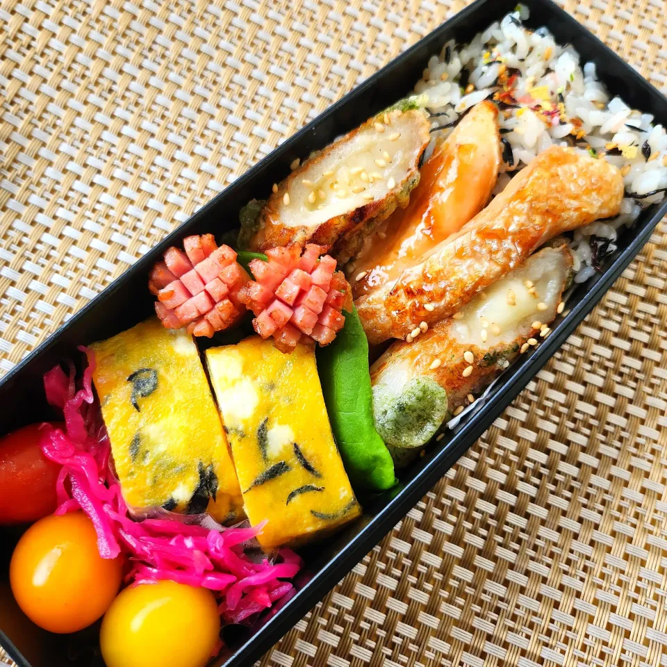 Snapdishの料理写真:4/17 娘のお弁当(学校)|Sakuraさん