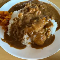 Snapdishの料理写真:バタチキカリーライス|ハルのただ飯さん