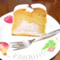 Snapdishの料理写真:生クリームシフォンケーキ♫|chieさん