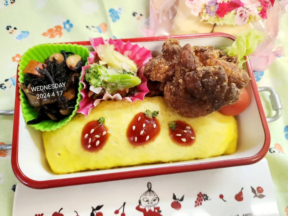 JK 弁当１８０～イチゴ🍓オムライス|かのりさん