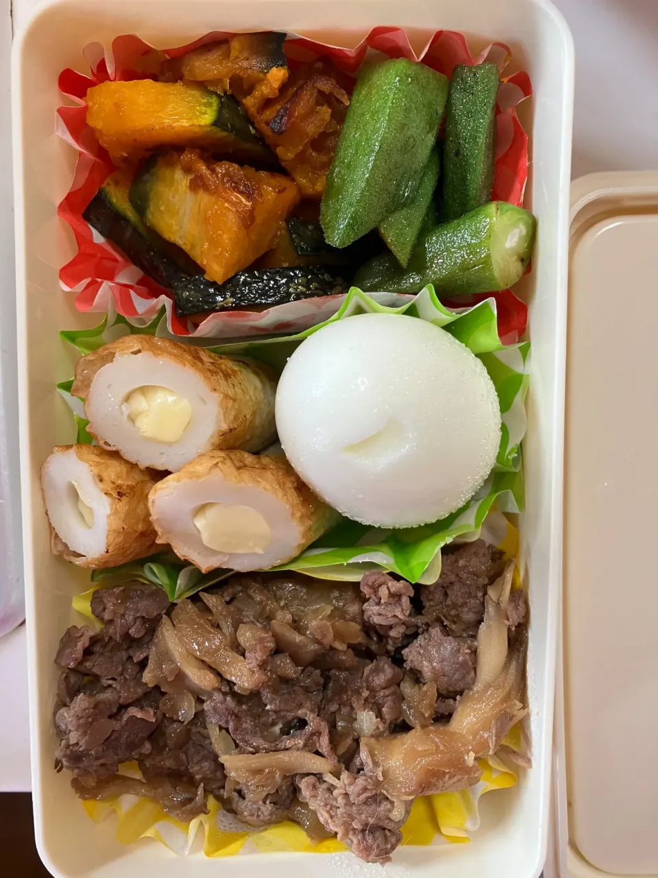 リクエスト焼き肉オクラスタミナ弁当|あーやーさん