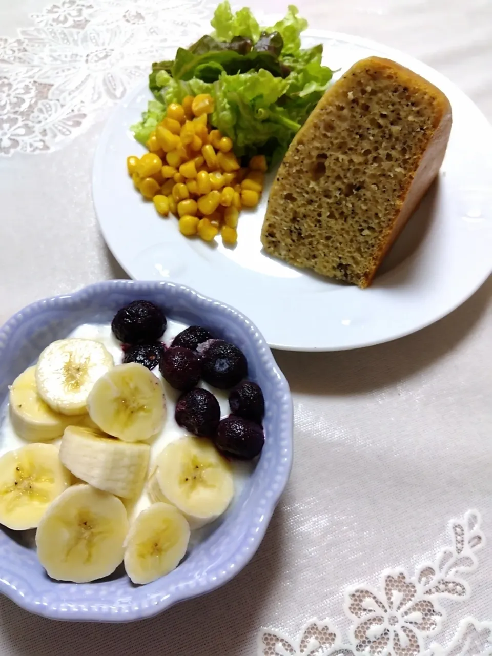 Snapdishの料理写真:朝ごパンセット|m.rafuさん