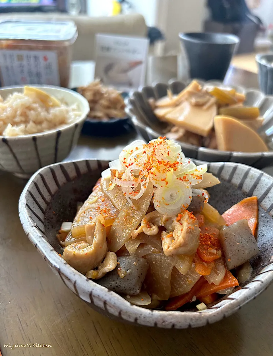 糀美人で鶏皮味噌煮込み|由美さん