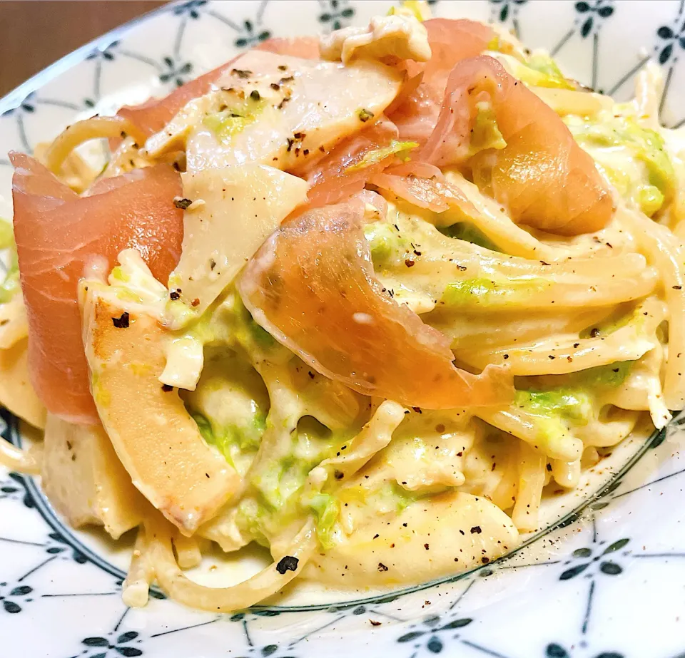 筍とあおさのクリームパスタ|nozoさん