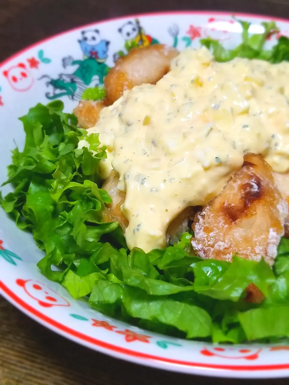 Snapdishの料理写真:パパ作👨チキン南蛮丼|ぱんだのままんさん