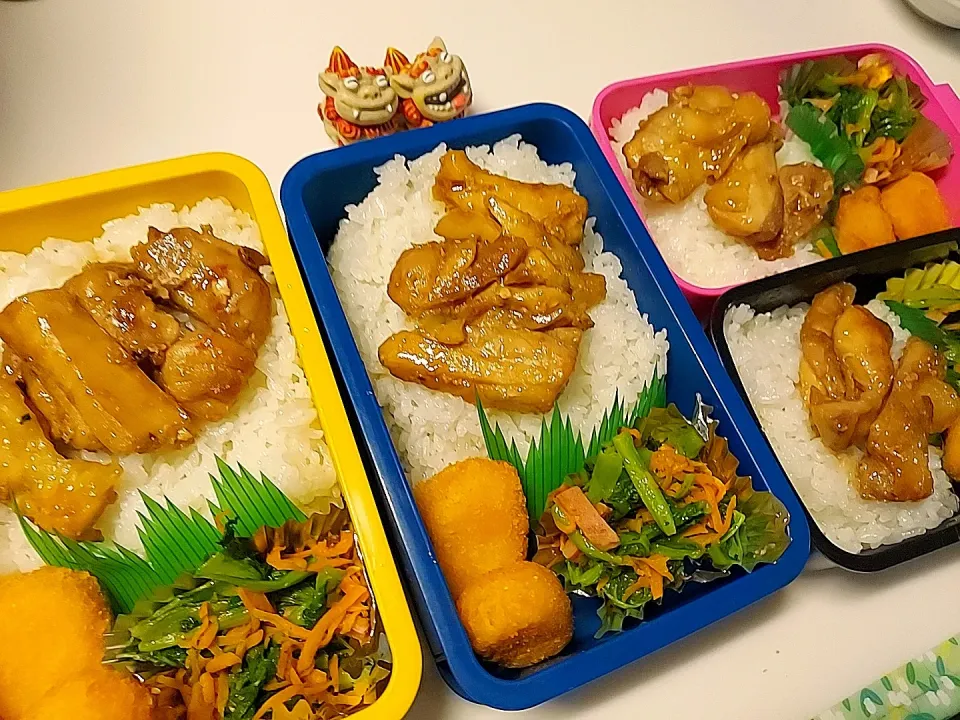 夫弁当､息子弁当､娘弁当､私弁当|みどりさん