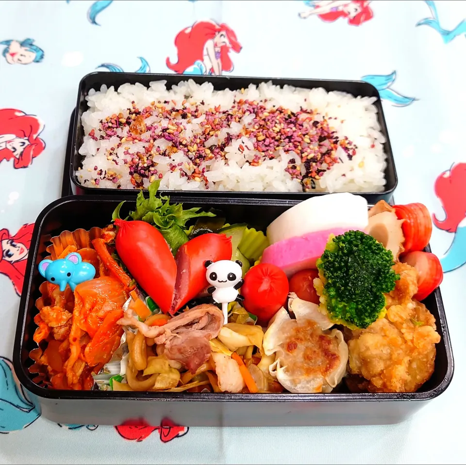 Snapdishの料理写真:2024年4月19日（金）のお弁当🍱。|ママちんさん