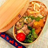 Snapdishの料理写真:たけのこごはん弁当|carlさん