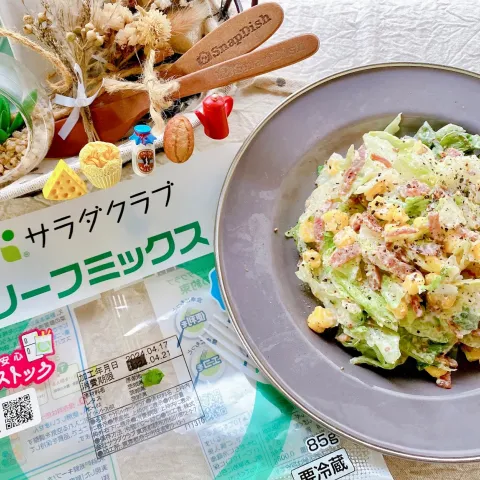 「リーフミックス」を使ってみたSnapdishの料理・レシピ写真:水切りヨーグルトのコールスローサラダ🥗
カリカリベーコンと粒マスタード入り🥓
『サラダクラブ ✿ リーフミックス』使用