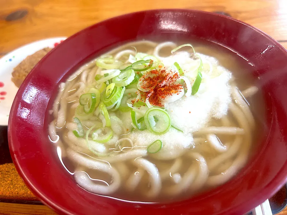 並うどん　山かけトッピング|ぶりっとさん