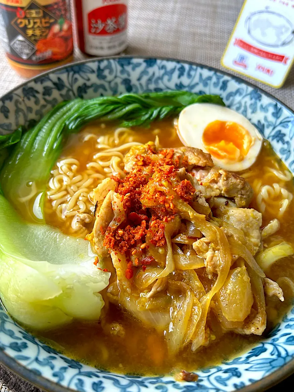 【ユウキ食品さん💗おいしい世界ごはんパートナー】 沙茶醤 de 台湾風ラーメン🇹🇼に変身❣️|まなまな♡さん