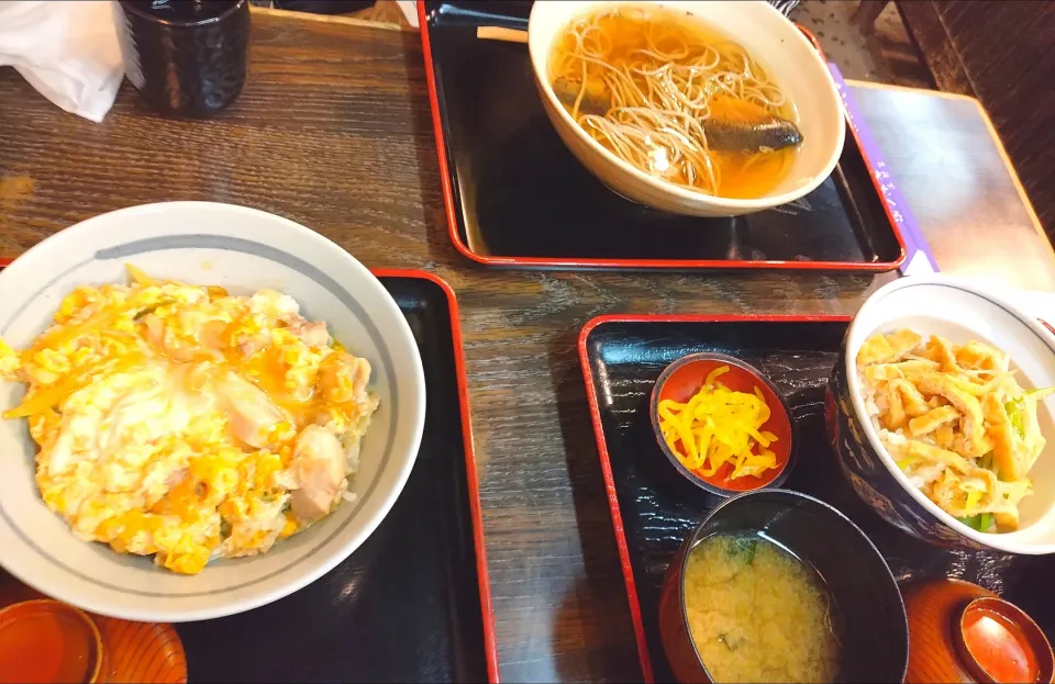 昭和な昔しながらのお店
衣笠丼
にしん蕎麦
親子丼|さゆさん