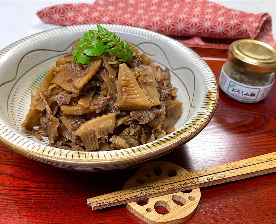 竹の子と牛肉のしぐれ煮|sakurakoさん