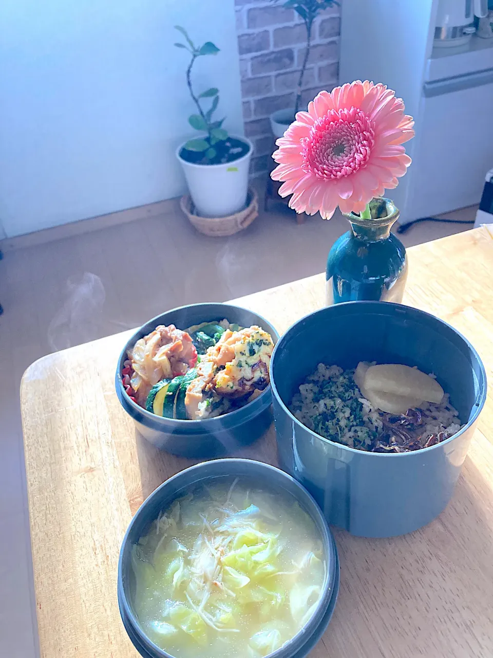 Snapdishの料理写真:今日の旦那さんお弁当☺︎|さくたえさん