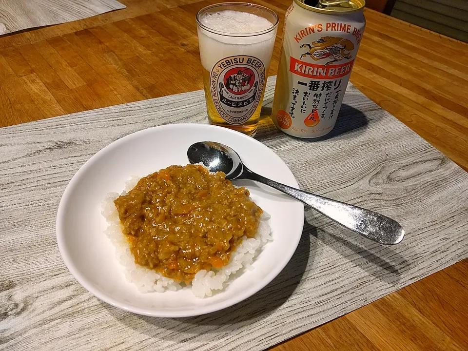 息子の作ってくれたキーマカレー🍛|puniさん