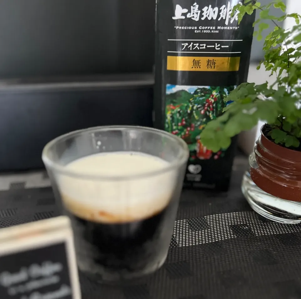 Snapdishの料理写真:上島珈琲店 アイスコーヒーでコーヒーゼリー|くすさん