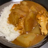 Snapdishの料理写真:手羽元と大根のカレー|ハチロウタさん