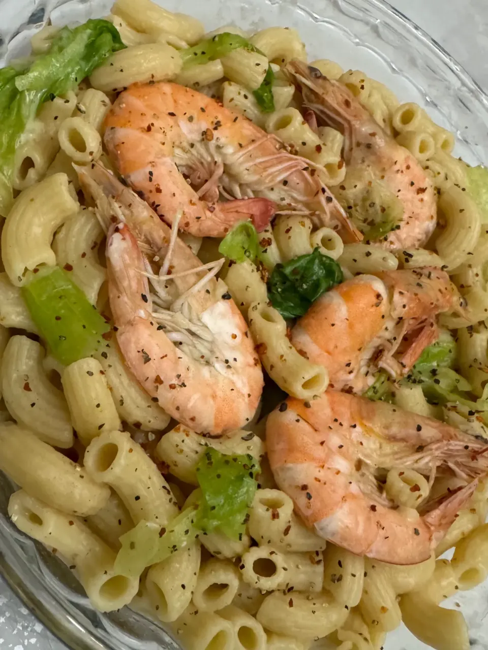 Black pepper macaroni with prawns|Jocelyn SETさん