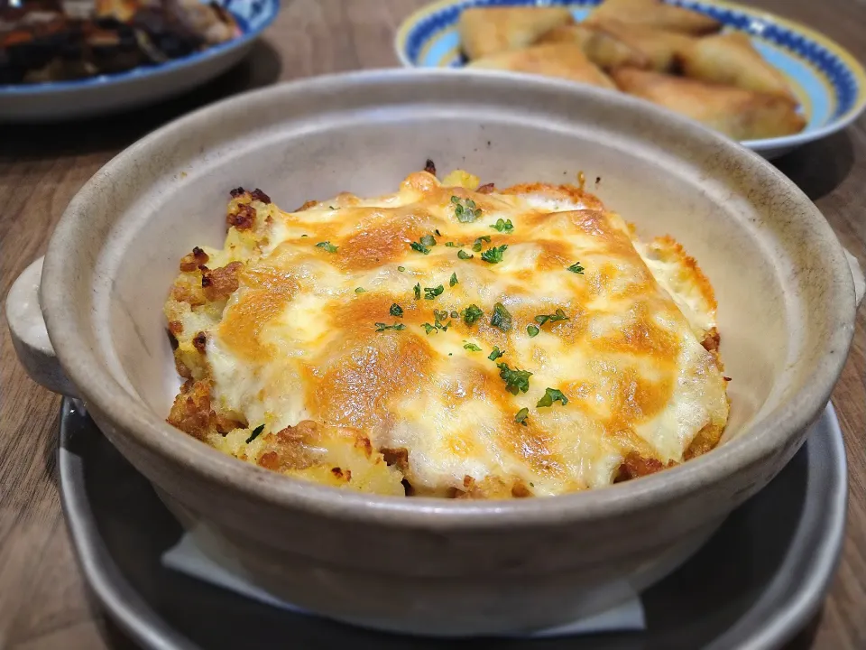 マッシュポテトのチーズ焼き|古尾谷りかこさん