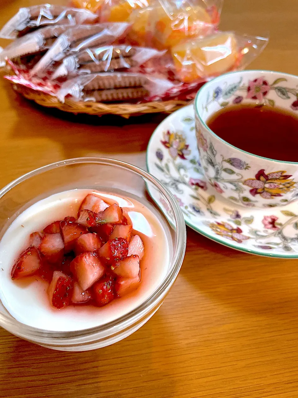 フレッシュいちごソース🍓のパンナコッタ|Mikaさん