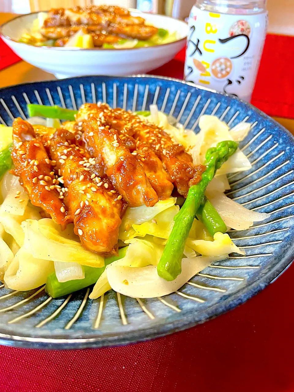 鶏ささみでちゃんちゃん焼き風🍀*゜|おかちさん