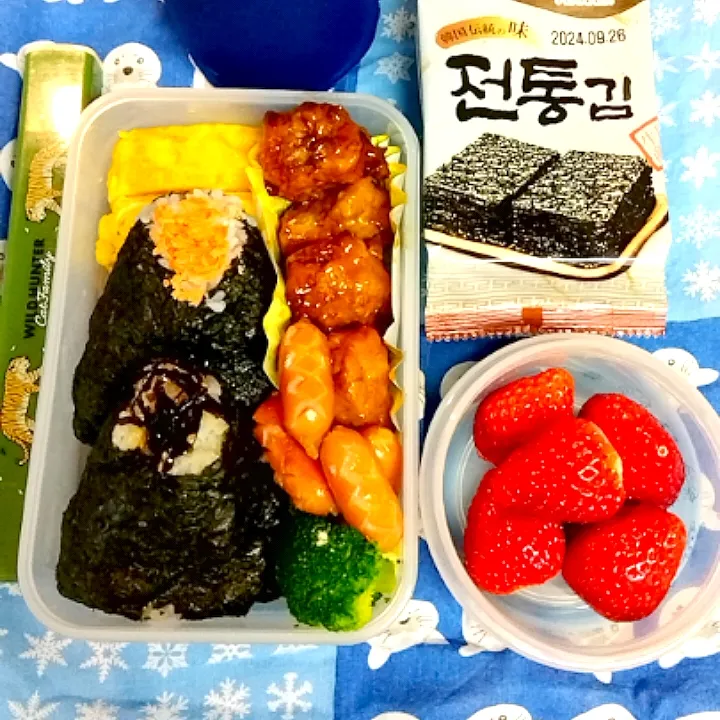 Snapdishの料理写真:中2男子弁当|ひかまむさん