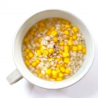 押麦とコーン🌽のスープ|けいさん