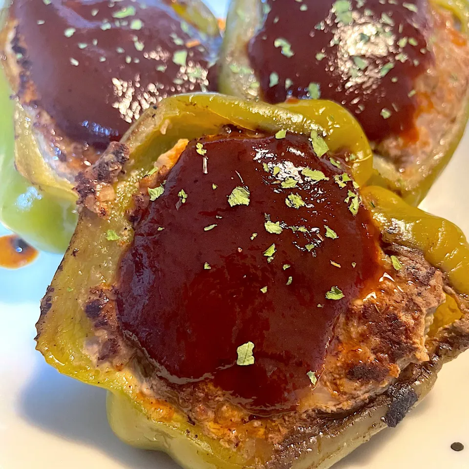 沖縄県産ジャンボピーマンの肉詰め|DKさん