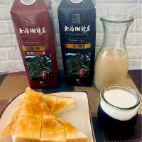 上島珈琲店のアイスコーヒーを使っての朝ごはん|Ryoko Hamadaさん