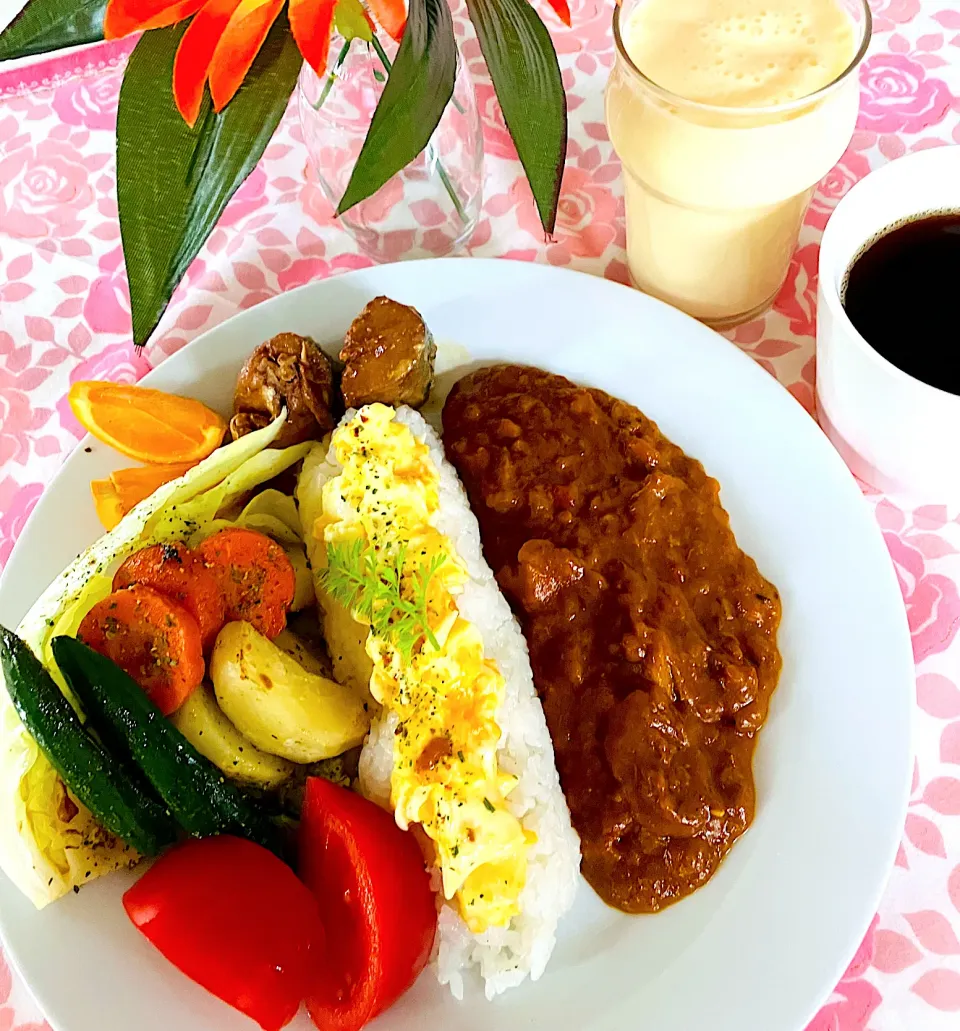 Snapdishの料理写真:朝カレーは元気カレー🍛|HAMI69さん