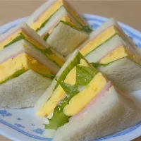 主人が出勤してからの朝ご飯🥪(^^)り|mahaloさん