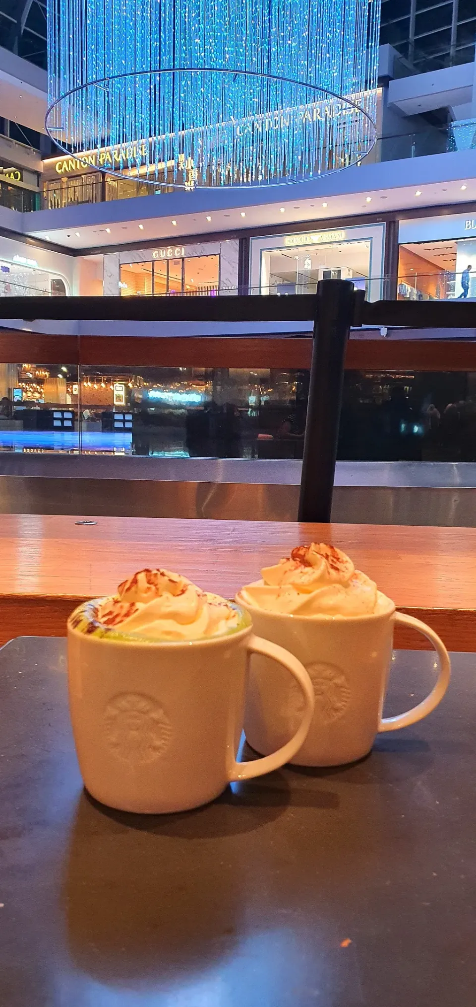 Hot matcha latté 🍵🥛 & Hot chocolate 🍫 😋 @ Marina Bay Sands Starbucks 😘😍😋|🌷lynnlicious🌷さん